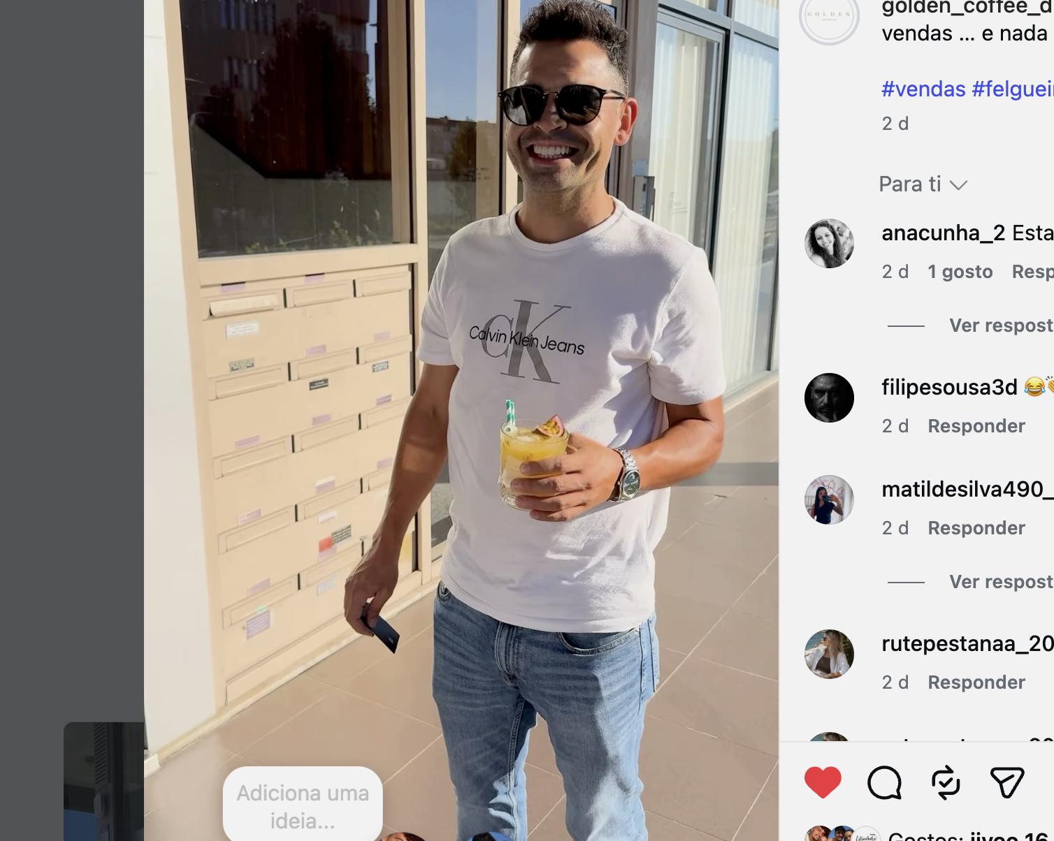 Redes Sociais do Golden Coffee drinks & food